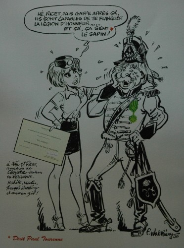 Natacha flicite Ricet qui est Officier de l'Ordre des Arts et Lettres